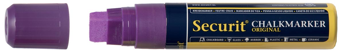 Securit krijtmarker large, paars