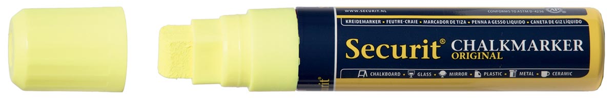 Securit krijtmarker large, geel