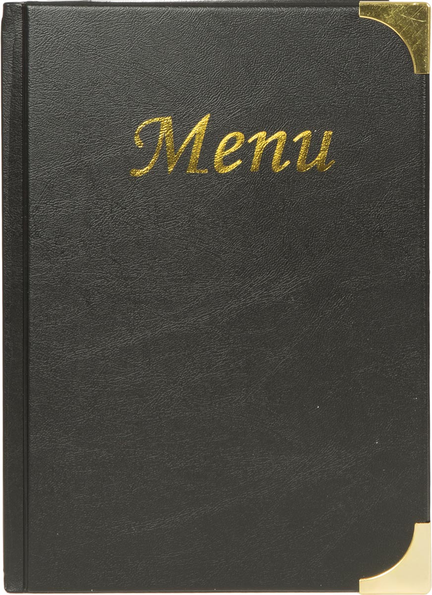 Securit menukaart Basic, ft A5, zwart