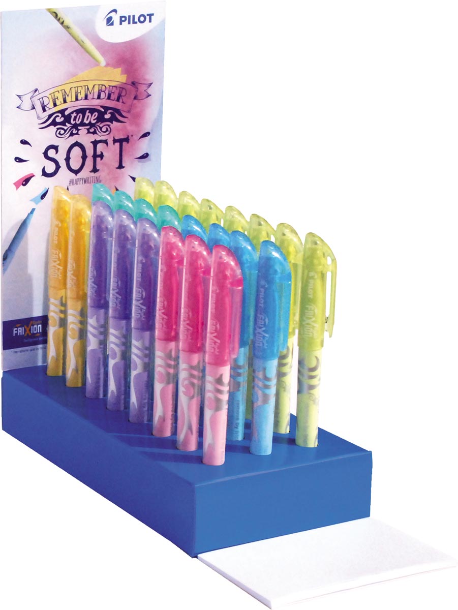 Pilot markeerstift Frixion Light soft, display met 24 stuks