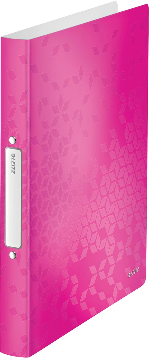 Leitz WOW ringmap, uit PP, ft A4, roze afbeelding