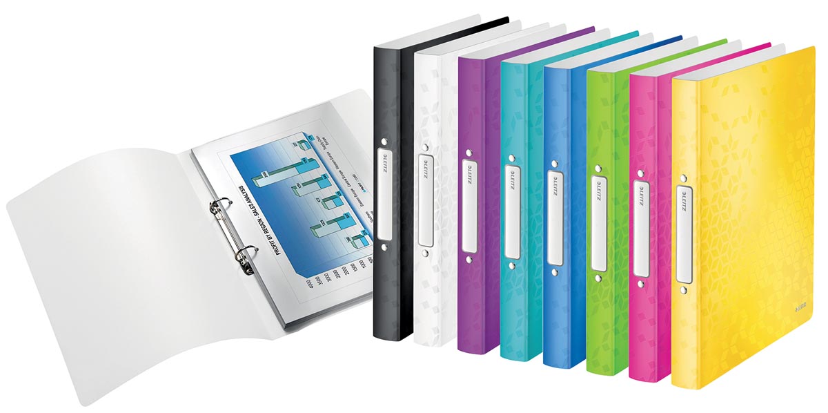 Leitz WOW ringmap, uit PP, ft A4, geassorteerde kleuren afbeelding