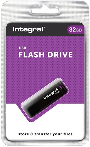 Integral USB 2.0 stick, 32 GB, zwart