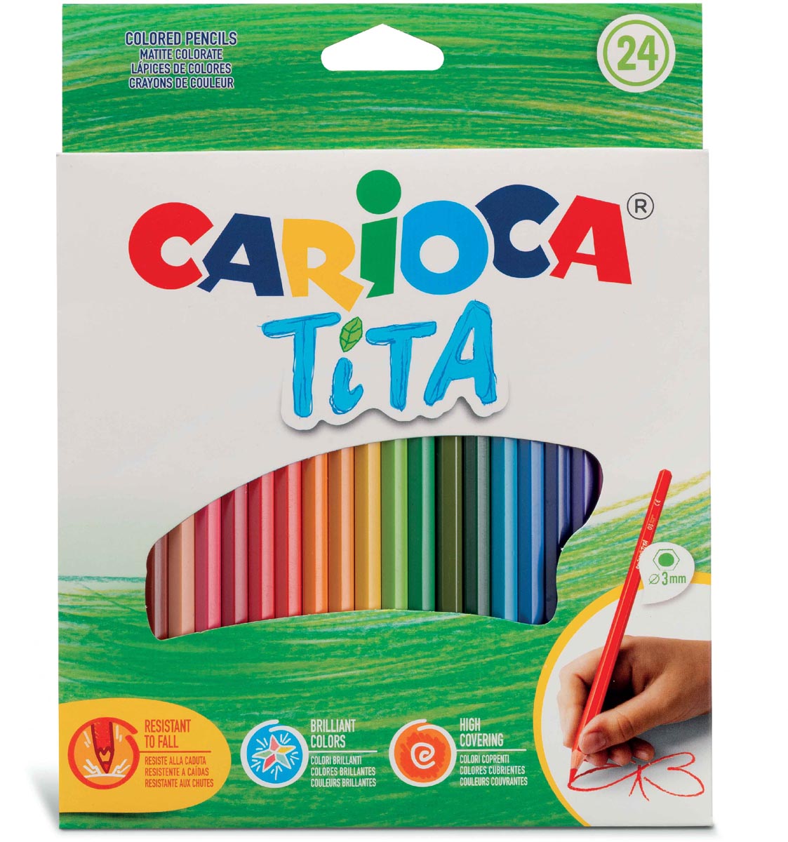 Carioca kleurpotlood Tita, 24 stuks in een kartonnen etui afbeelding