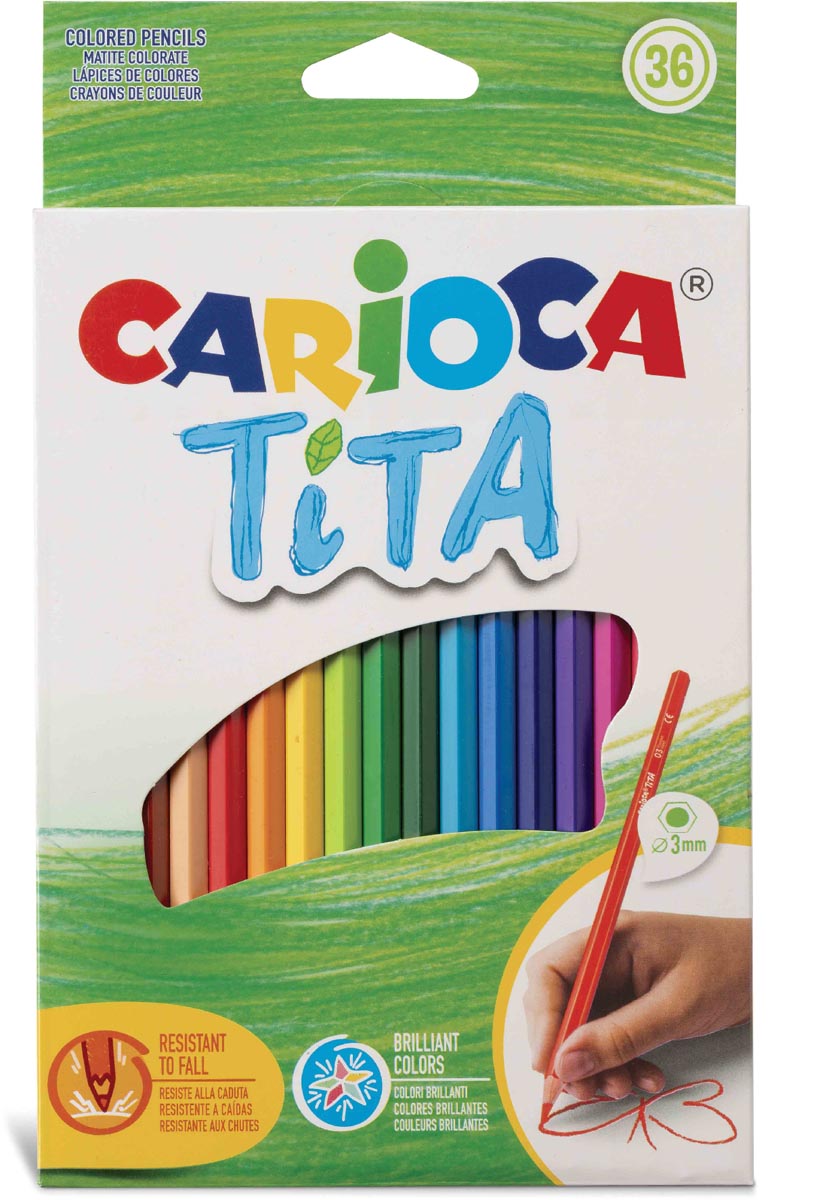 Carioca kleurpotlood Tita, 36 stuks in een kartonnen etui afbeelding