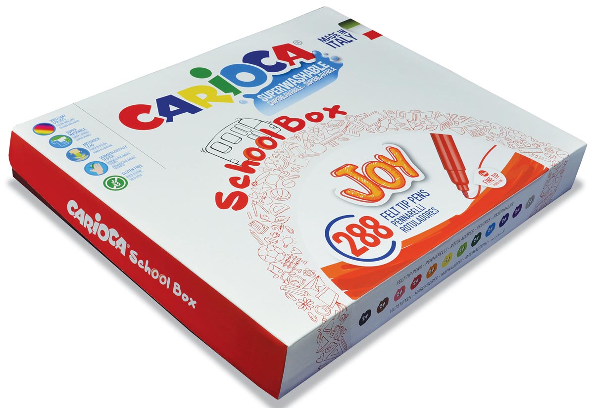 Carioca viltstiften Joy, doos met 288 stiften (classpack)
