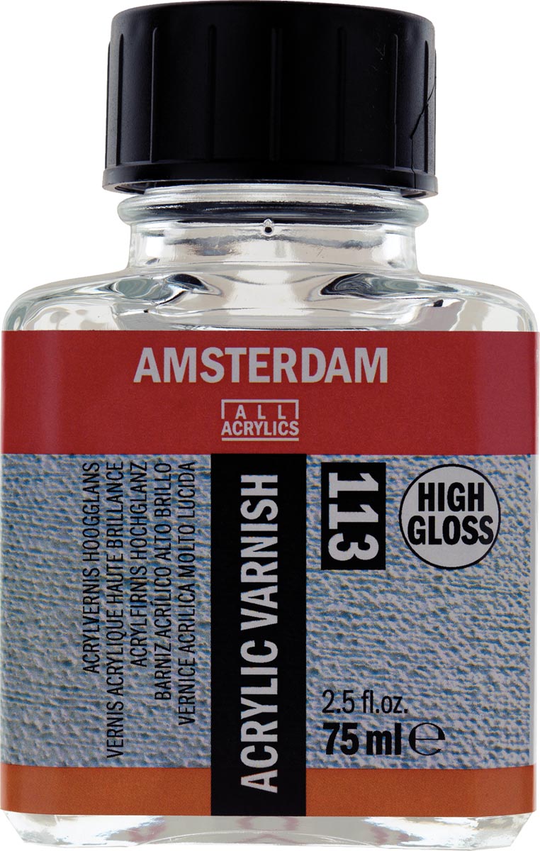 Amsterdam acrylvernis hoogglans, flesje van 75 ml