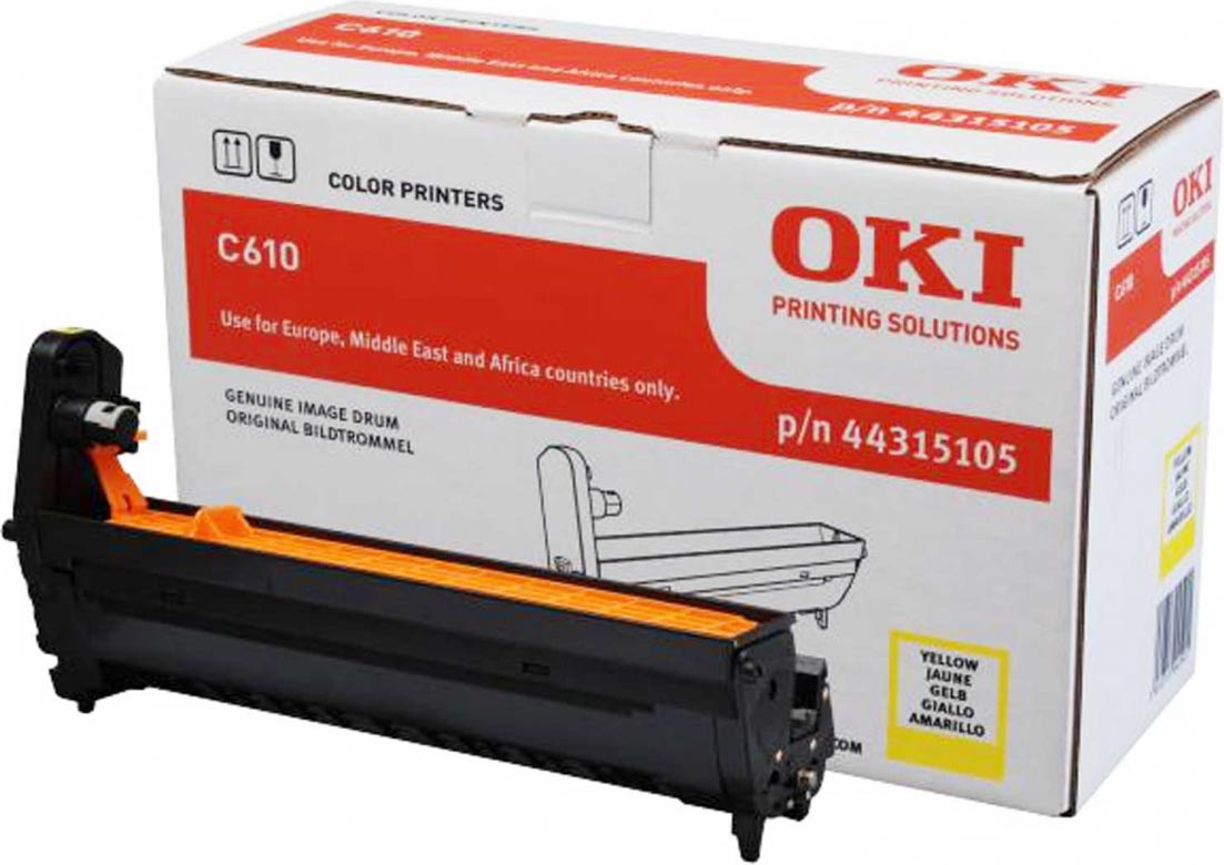 Oki Drum Kit geel - 20000 pagina&apos;s - 44315105 C610