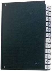 Trieur Carton Leitz Color - 24 Onglets 1-24 - Noir - Import Allemagne