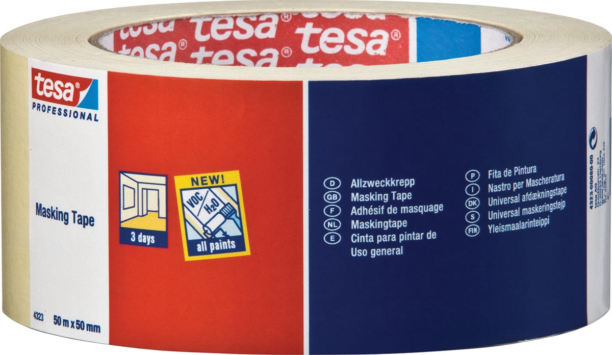 Tesa afdekplakband, ft 50 mm x 50 m afbeelding