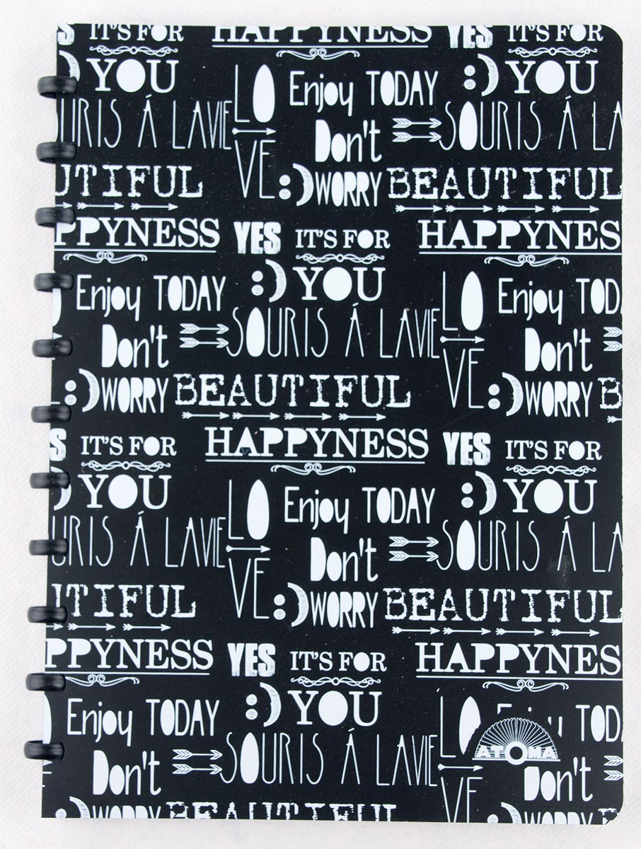 Atoma Quotes schrift, ft A4, 144 bladzijden, gelijnd, geassorteerde kleuren Atoma Quotes schrift, ft A4, 144 bladzijden, gelijnd, geassorteerde kleuren