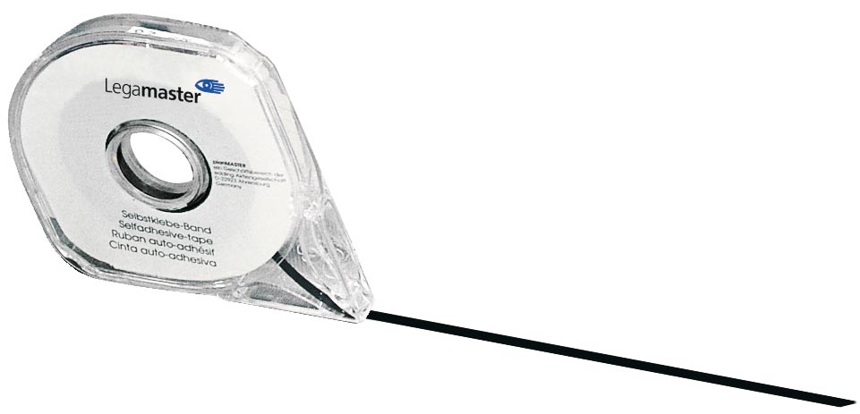 Legamaster zelfklevende tape, ft 2,5 mm x 16 m, zwart