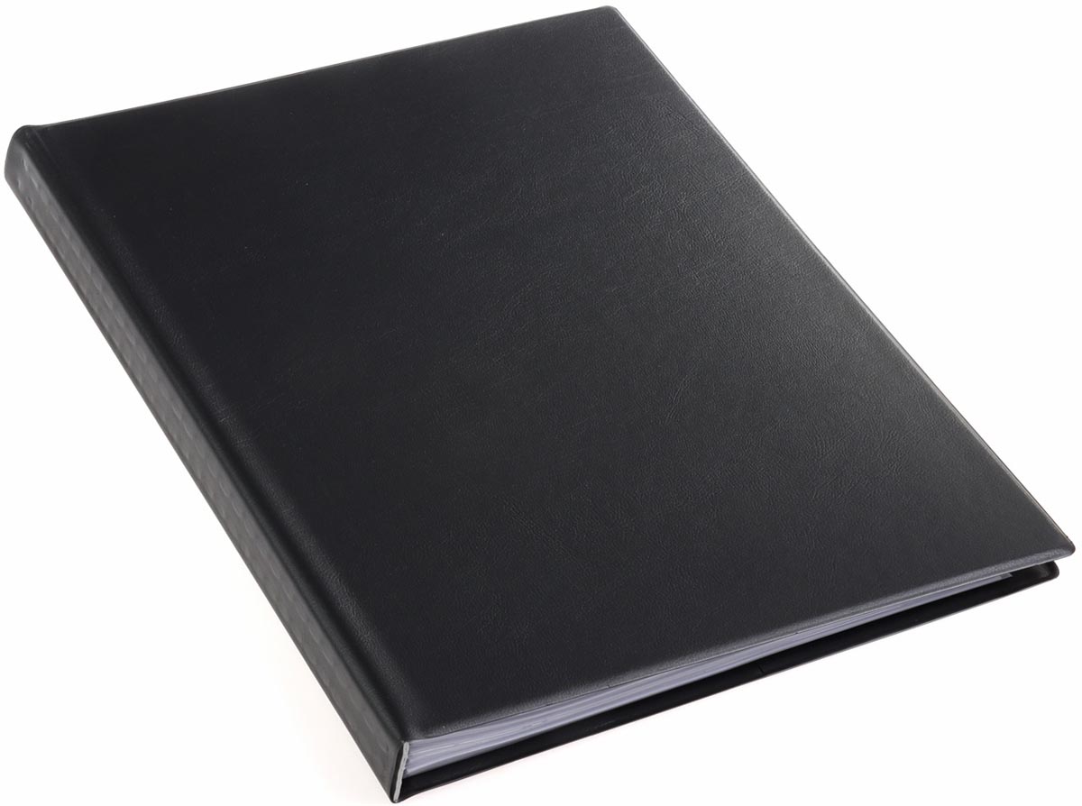 Rillstab showalbum A4 50 tassen, zwart