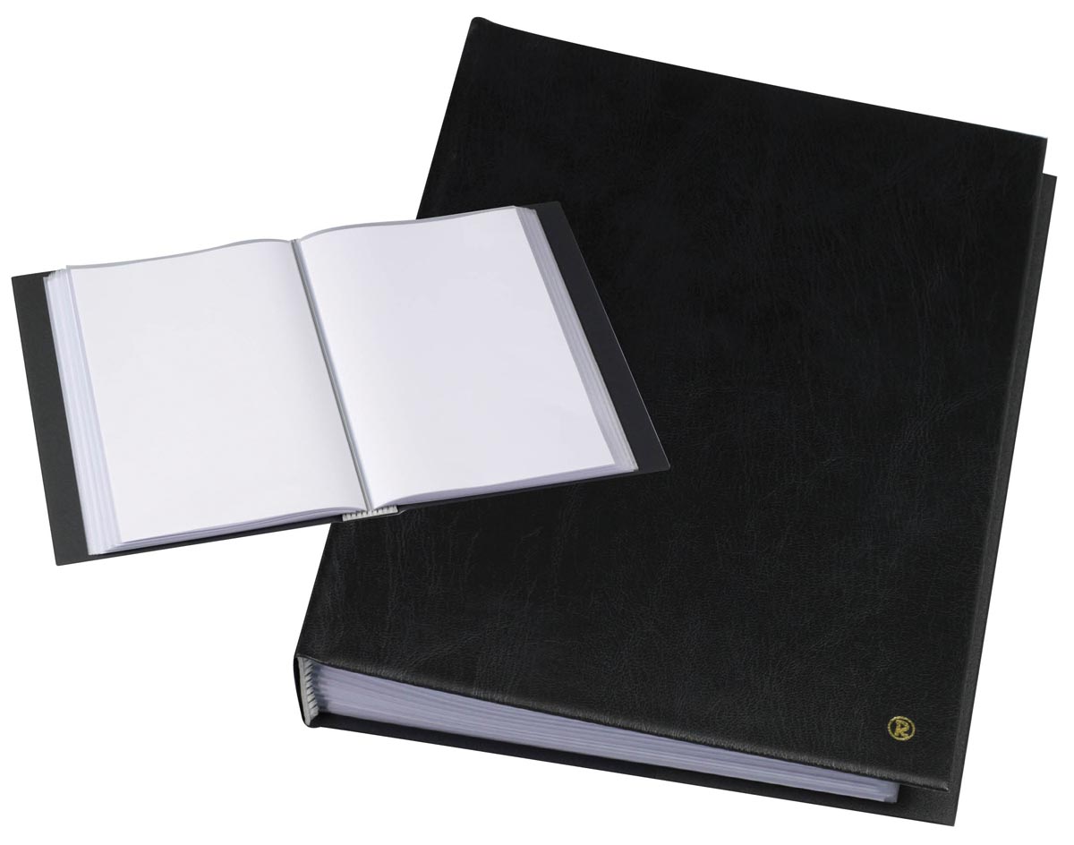 Rillstab showalbum Original, zwart, ft A4, 100 tassen