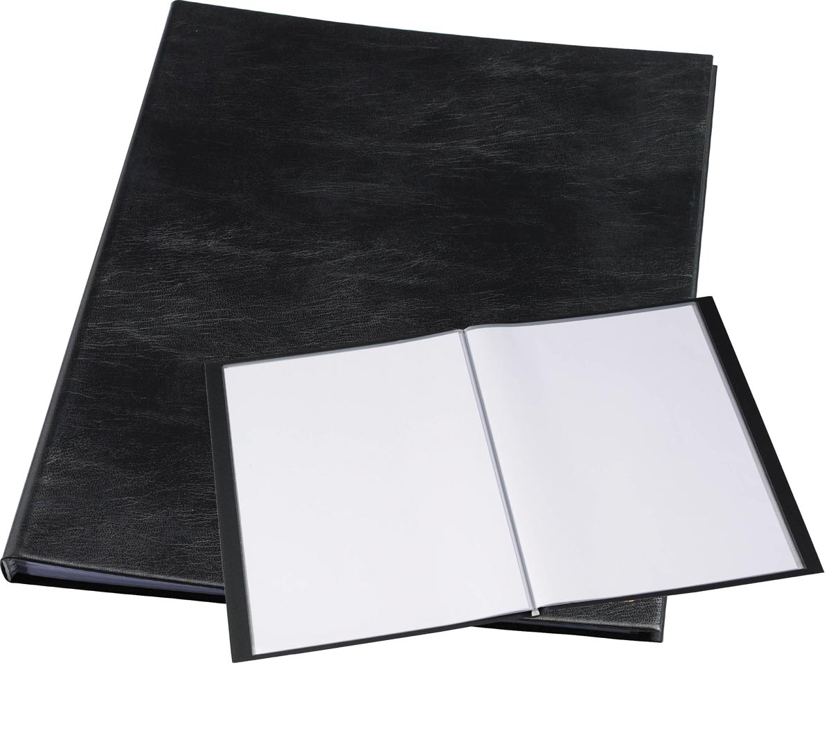 Rillstab showalbum Original, zwart, ft A3, 24 tassen