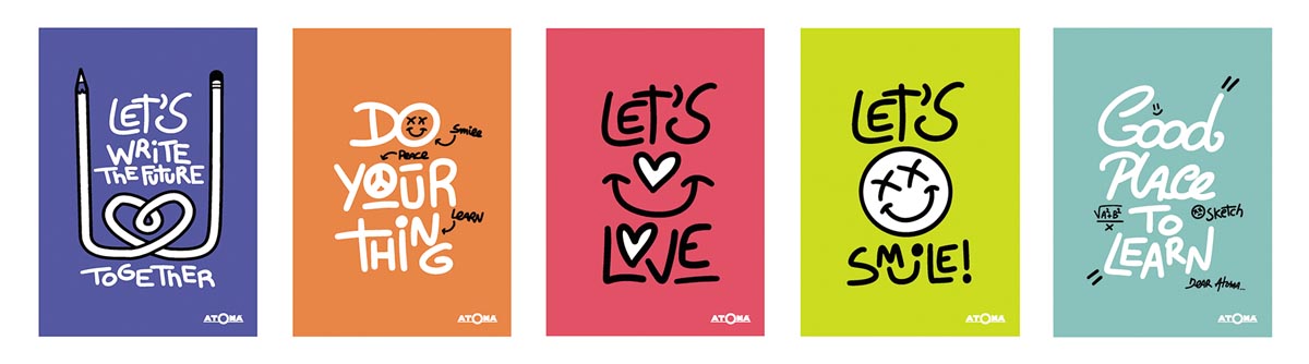 Atoma Writings schrift, ft A5, 144 bladzijden, gelijnd afbeelding