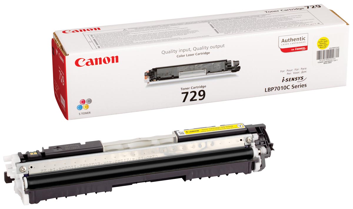 Canon toner 729Y, 1.000 pagina's, OEM 4367B002, geel