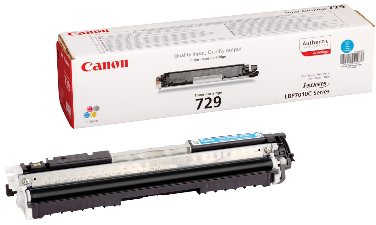 Canon toner 729C, 1.000 pagina's, OEM 4369B002, cyaan
