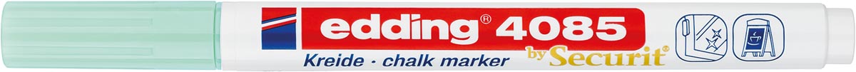 Edding Krijtmarker e-4085, ronde punt van 1 - 2 mm, pastelgroen