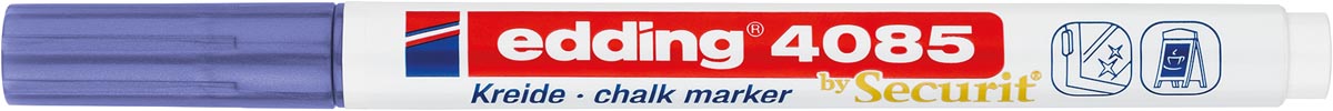 Edding Krijtmarker e-4085, ronde punt van 1 - 2 mm, metallic violet
