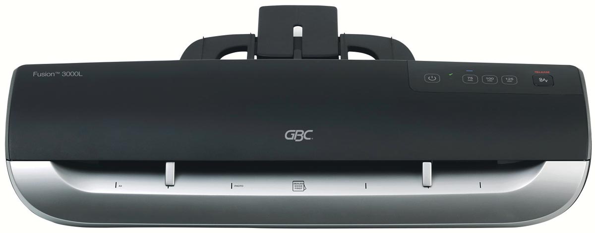 GBC lamineermachine Fusion 3000L voor ft A3, inclusief 3 pakken lamineerhoezen (2 + 1 gratis)