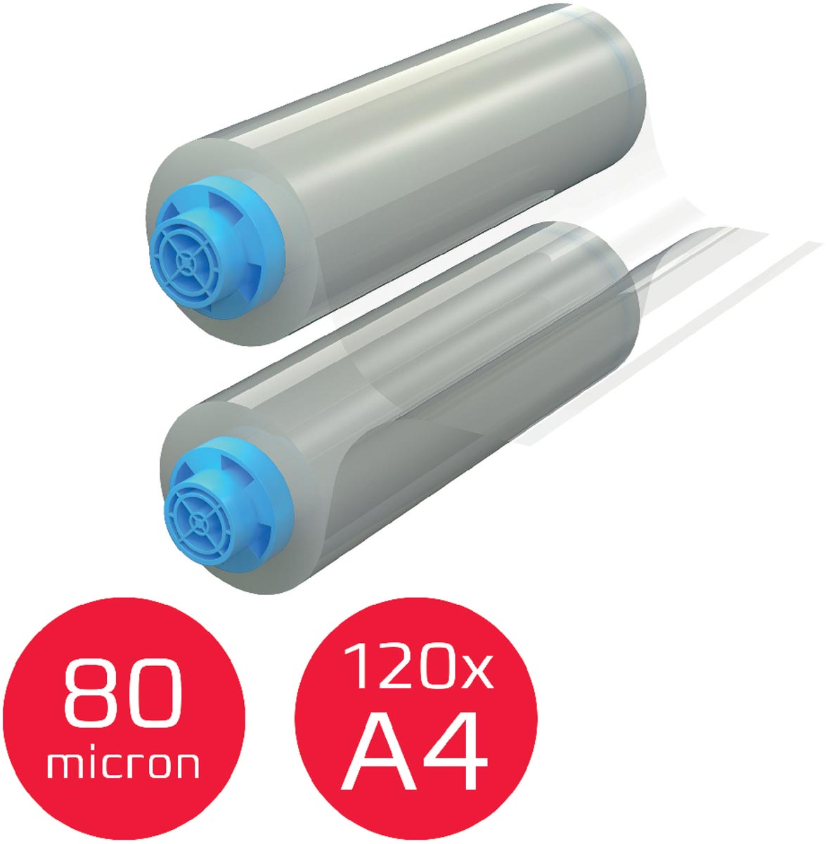 GBC hervulbare lamineerrol Velocity, 80 micron, glanzend