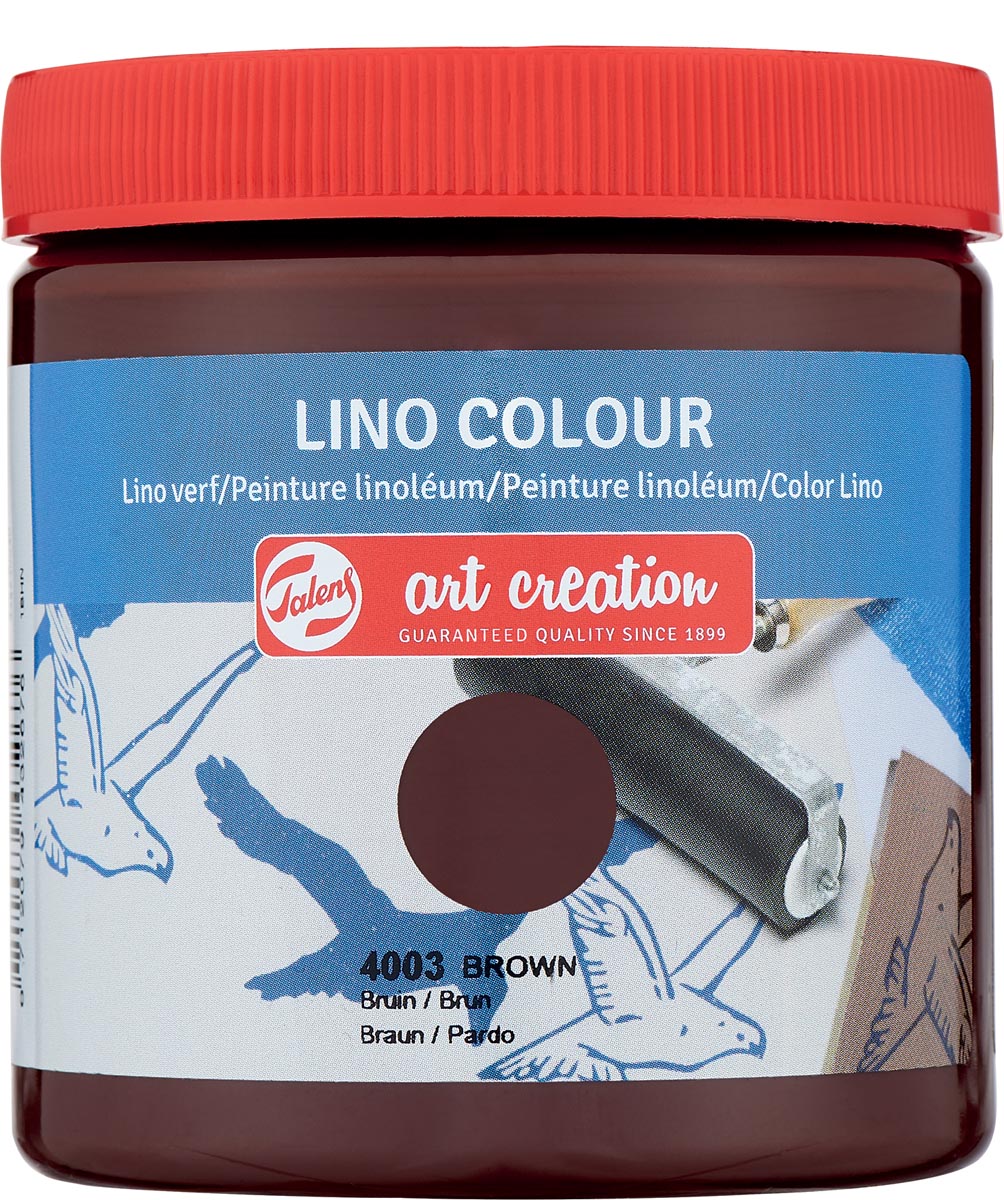 Talens Art Creation lino verf, bruin