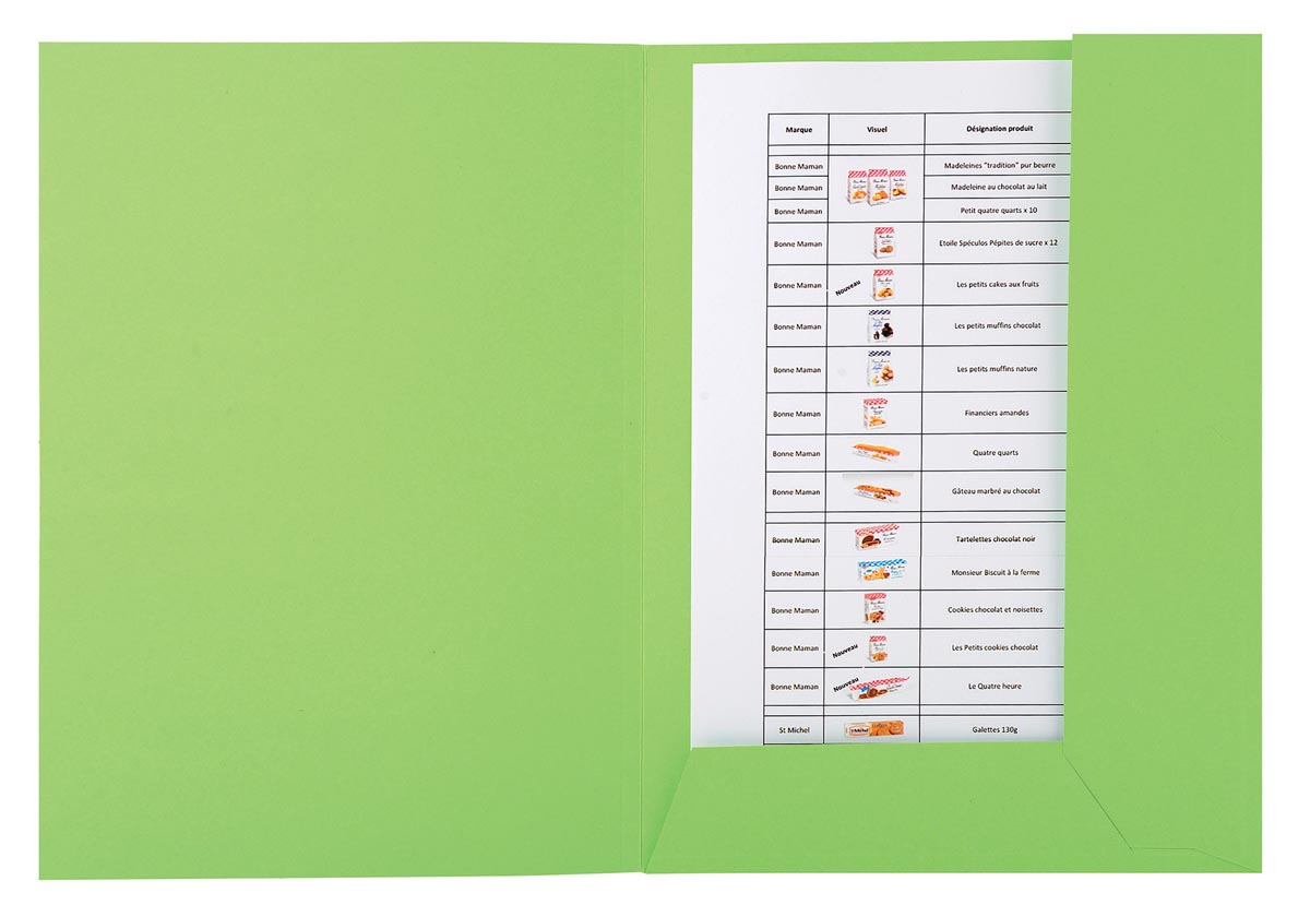 Exacompta dossiermap Forever 2 kleppen groen