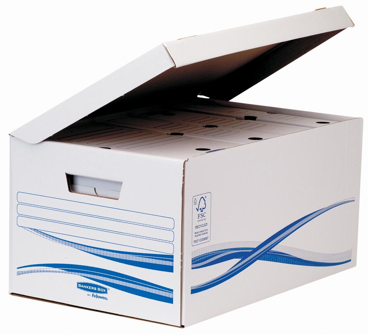 Bankers Box basic, flip top maxi inclusief 6 transfer archiefdozen ft A4 met een rug van 8 cm Bankers Box basic, flip top maxi inclusief 6 transfer archiefdozen ft A4 met een rug van 8 cm