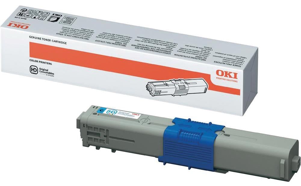 Oki Toner Kit cyaan - 2000 pagina&apos;s - 44469706 afbeelding