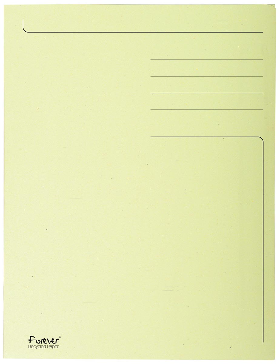 Exacompta dossiermap Foldyne ft 24 x 32 cm (voor ft A4), geel, doos van 50 stuks