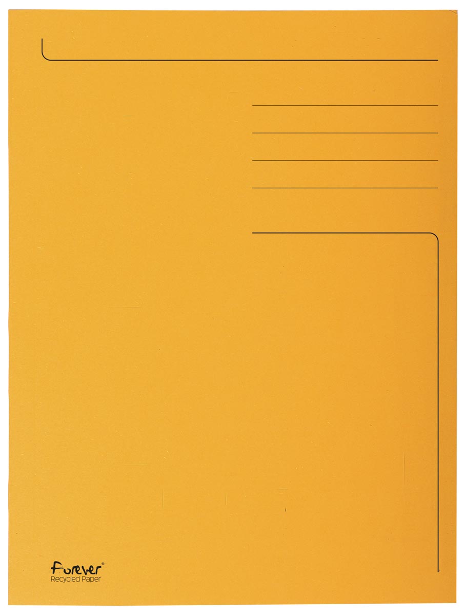 Exacompta dossiermap Foldyne ft 24 x 32 cm (voor ft A4), oranje, doos van 50 stuks afbeelding