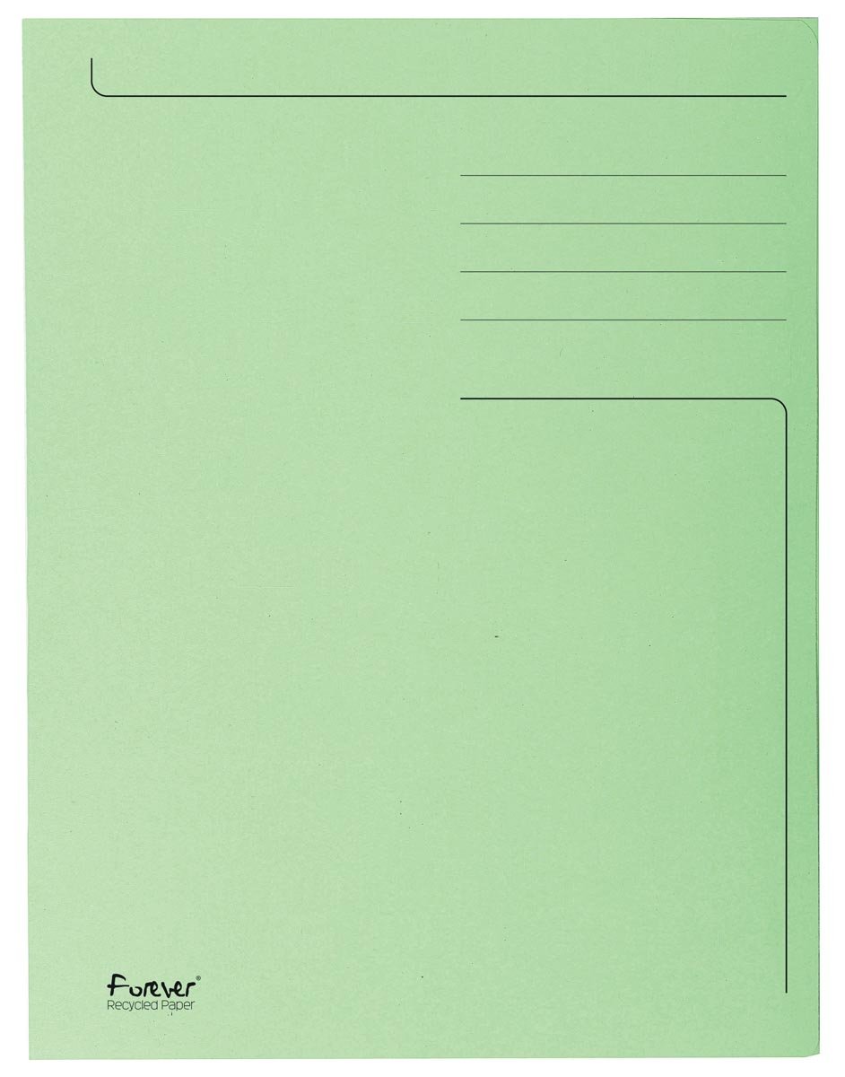 Exacompta dossiermap Foldyne ft 24 x 32 cm (voor ft A4), lichtgroen, pak van 50 stuks