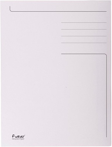 Exacompta dossiermap Foldyne ft 24 x 32 cm (voor ft A4), lichtgrijs, pak van 50 stuks