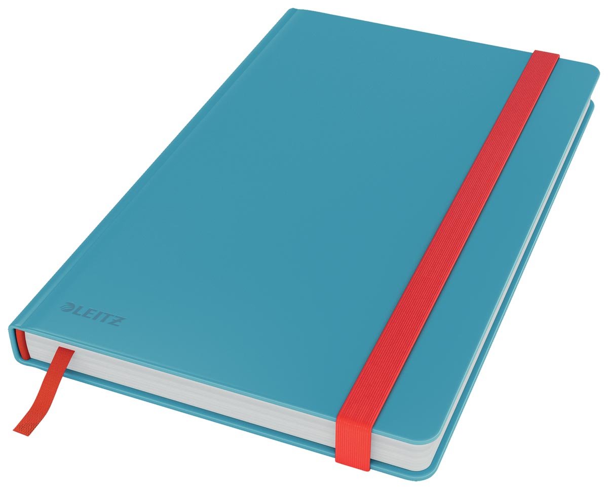 Leitz Cosy notitieboek met harde kaft, voor ft A5, gelijnd, blauw afbeelding