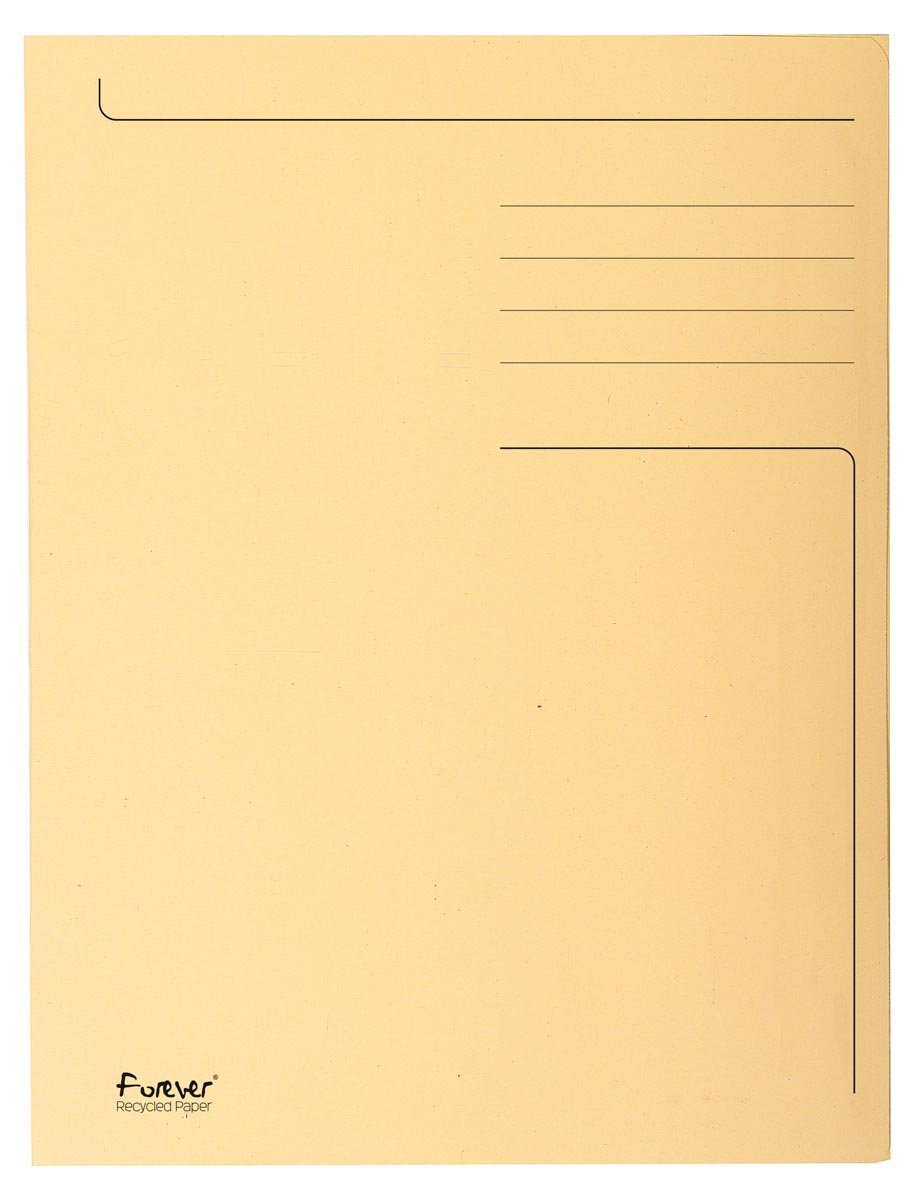 Exacompta dossiermap Foldyne ft 24 x 35 cm (voor ft folio), ivoor, pak van 50 stuks