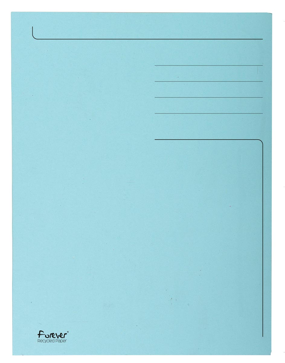 Exacompta dossiermap Foldyne ft 24 x 35 cm (voor ft folio), lichtblauw, pak van 50 stuks afbeelding