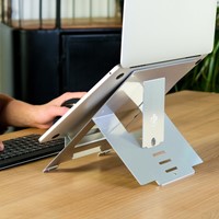 R-Go Riser Flexibel laptopstandaard, zilver-3