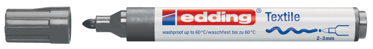 Edding textielmarker 4500 grijs afbeelding