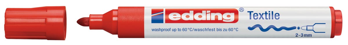 Edding textielmarker 4500 rood afbeelding