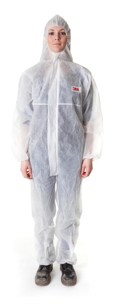 3M beschermende coverall, wit, large afbeelding