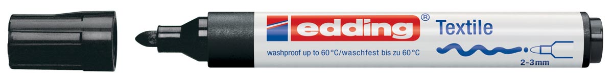 Edding textielmarker 4500 zwart afbeelding