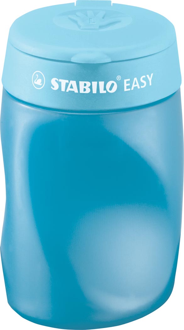 STABILO EASYsharpener potloodslijper, 2 gaten, voor linkshandigen, blauw afbeelding