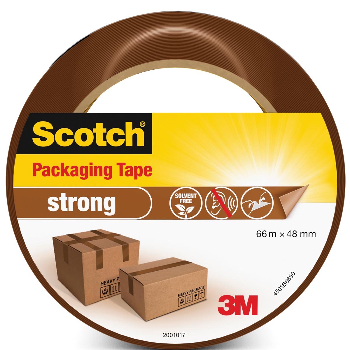 Scotch verpakkingsplakband Classic, ft 48 mm x 66 m, bruin, per rol afbeelding