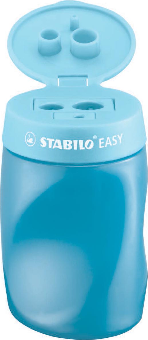 STABILO EASYsharpener potloodslijper, 2 gaten, voor rechtshandigen, blauw afbeelding