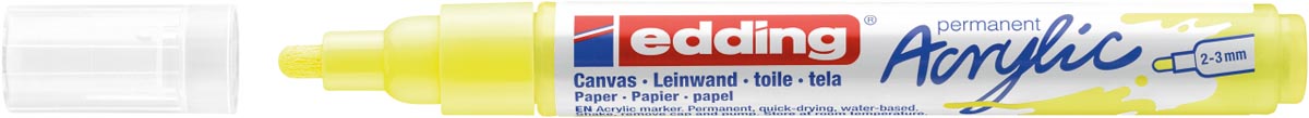 Edding Acrylic marker medium neongeel