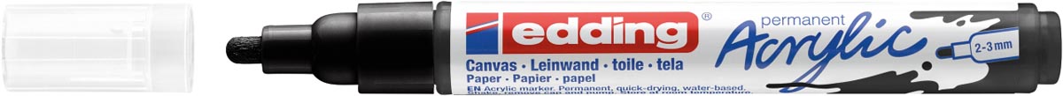 Edding Acrylic marker medium zwart