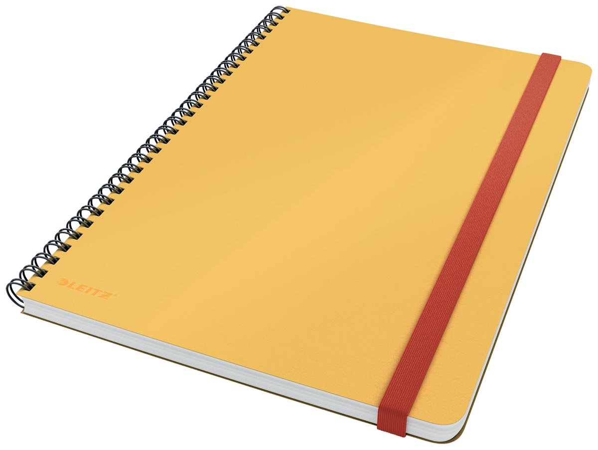 Leitz Cosy notitieboek met spiraalbinding, voor ft B5, gelijnd, geel afbeelding