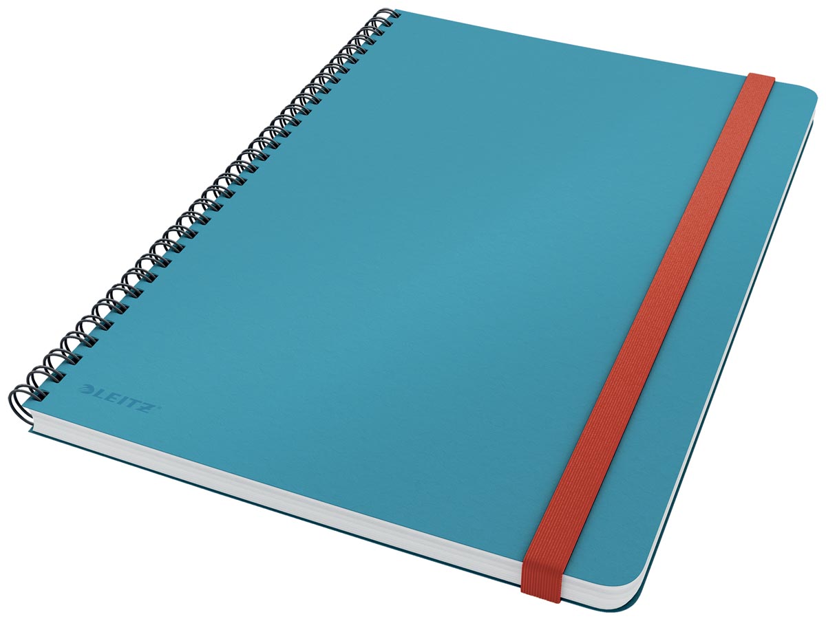 Leitz Cosy notitieboek met spiraalbinding, voor ft B5, gelijnd, blauw afbeelding