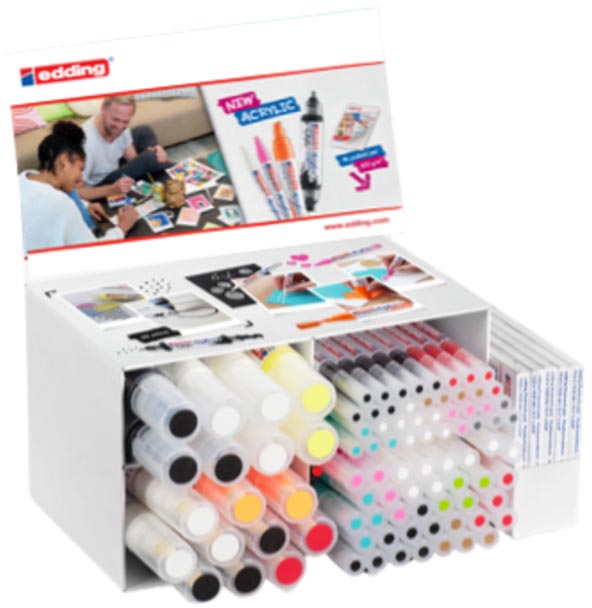 Edding acrylmarker e-5000, e-5100, e-5300, e-5400, display